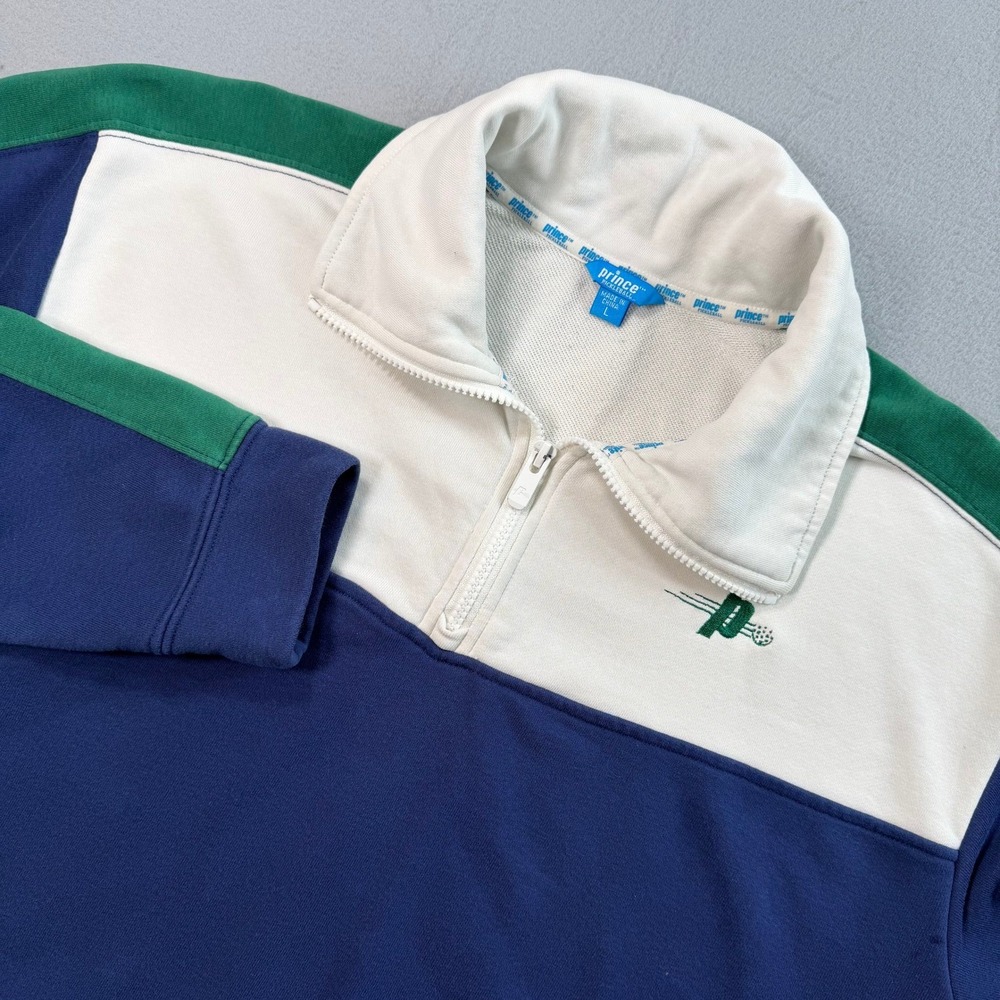 Prince x Target Pickleball French Terry 1/4 Zip Pullover Sweatshirt Sz L Sporty - Picture 8 of 8